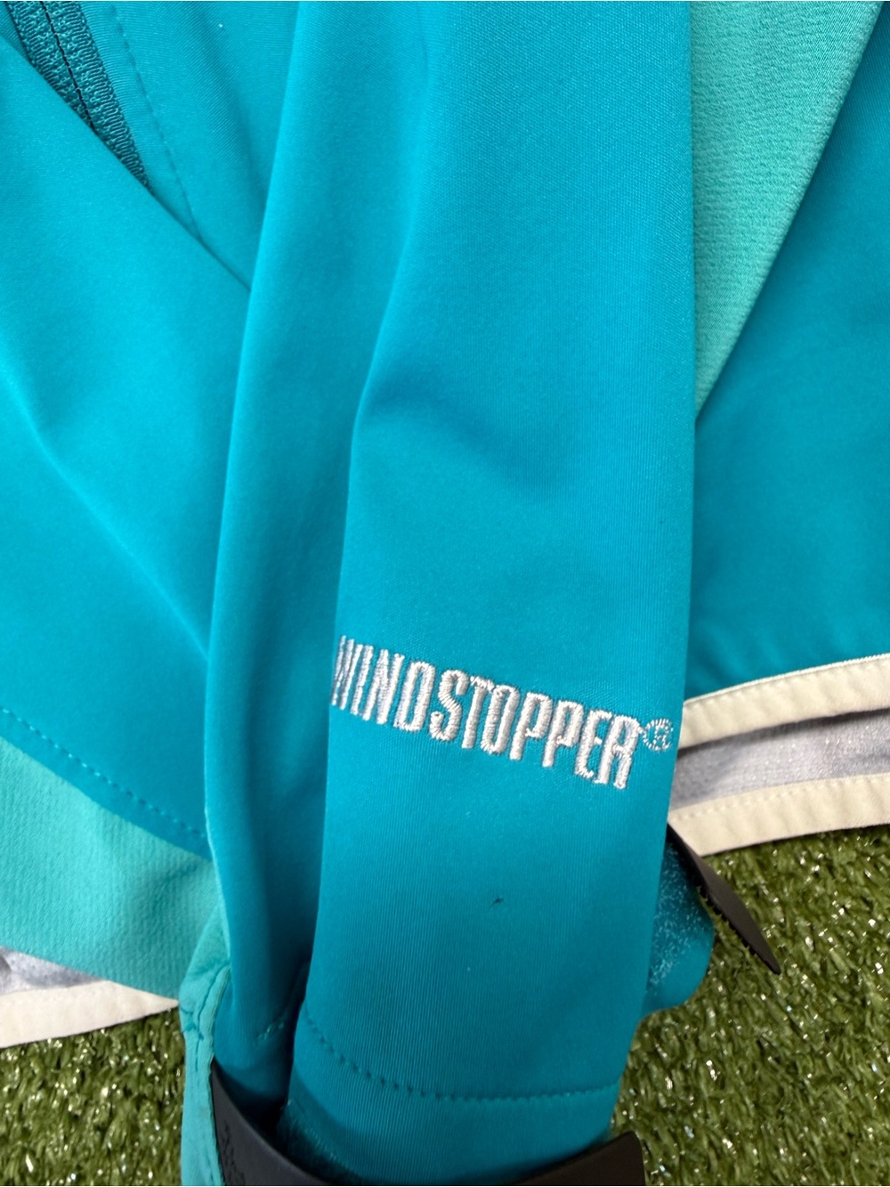The North Face Women's Windstopper Two Tone Blue Teal Jacket Full Zip Outdoor L - Picture 2 of 8